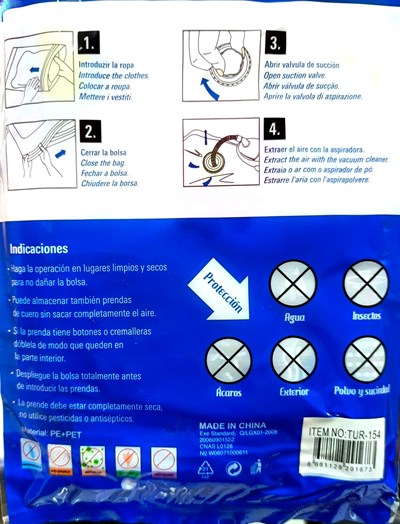 Çiçek Desenli Vakumlu Hurç 50x60cm (1 Adet)
