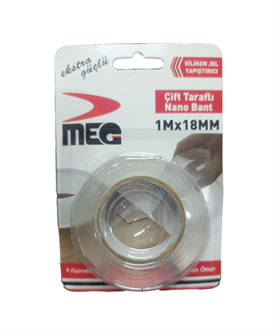 Çift Taraflı Nano Bant 1m x 18mm