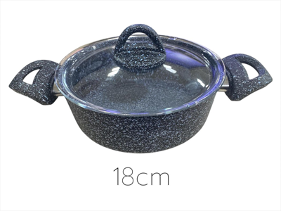 ÇIRAĞAN Granit Güveç Basık Tencere 18 CM