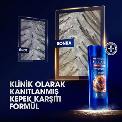 Clear Men Şampuan Saç Dökülmesine Karşı Kahve Çekirdeği Özü 350 ml