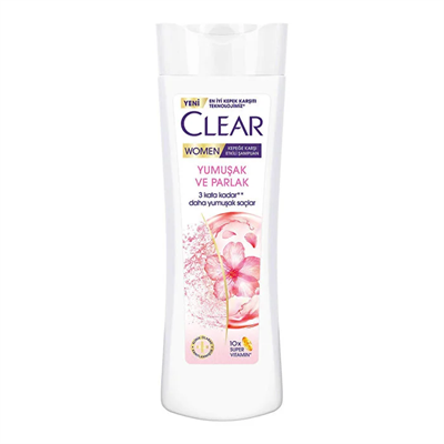 Clear Women Şampuan Yumuşak Parlak Kiraz Çiçeği Esansı & Keratin 350 ml