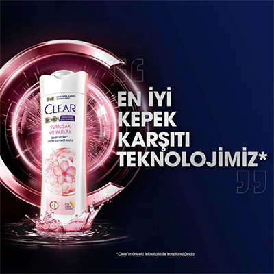 Clear Women Şampuan Yumuşak Parlak Kiraz Çiçeği Esansı & Keratin 350 ml