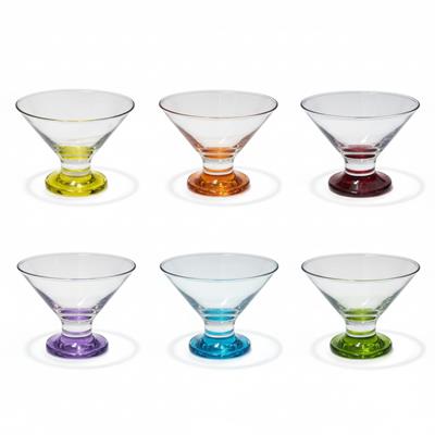 CRE367 Coral Crema Renkli 6Lı Dondurma Kasesi