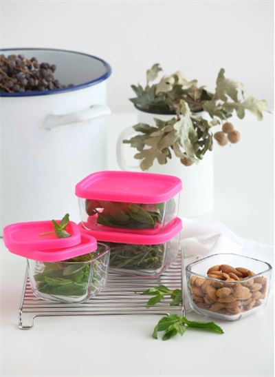 CUBE 2li Cam Saklama Kabı 405cc