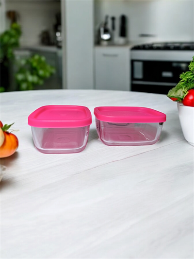 CUBE 2li Cam Saklama Kabı 405cc