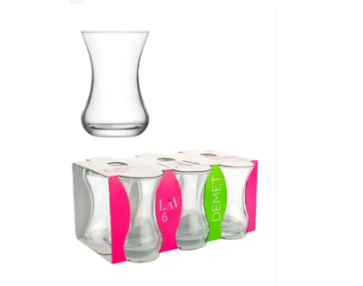 Demet 6lı Çay Bardağı 135cc