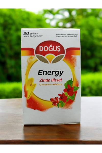 Energy C Vitamini + Hibiscus 20li Bardak Süzen Poşet Bitki Çayı 40Gr