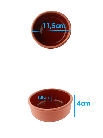 ERVAPOT 6Lı Sırlı-Toprak Güveç Kase
