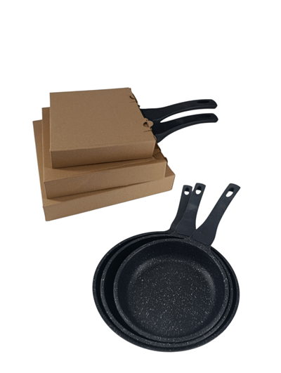 ESSENSO Döküm Granit 3Lü Tava