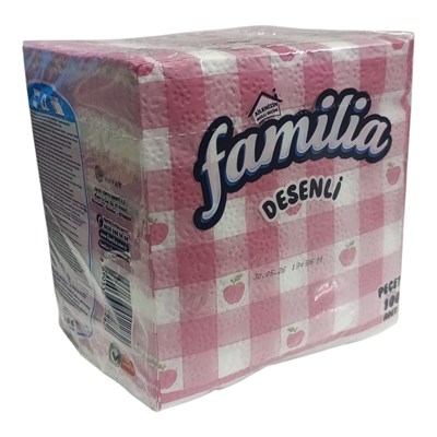 FAMİLİA 30x30cm Desenli Peçete (100 YPR)