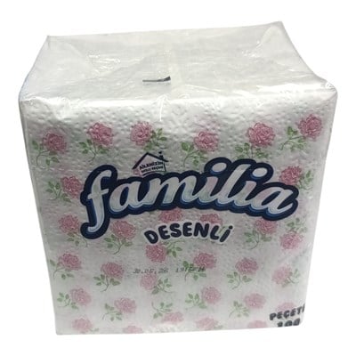 FAMİLİA 30x30cm Desenli Peçete (100 YPR)
