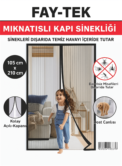 FAY-TEK Mıknatıslı Kapı Sinekliği