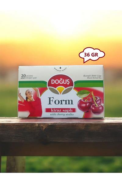 Form Kiraz Saplı 20li Bardak Süzen Poşet Bitki Çayı 36gr