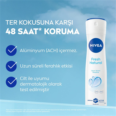 Fresh Natural Kadın Sprey Deodorant 200 ml