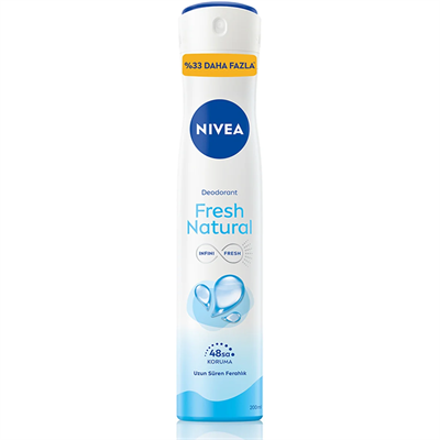 Fresh Natural Kadın Sprey Deodorant 200 ml