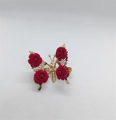 Güllü Kelebek Pens Toka