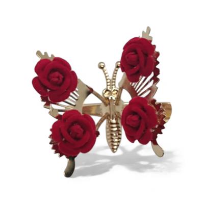 Güllü Kelebek Pens Toka