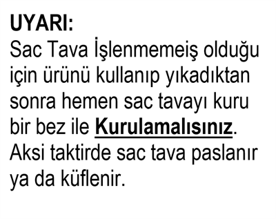 GÜRYAN Tahta Saplı Kavurma Sacı 40cm