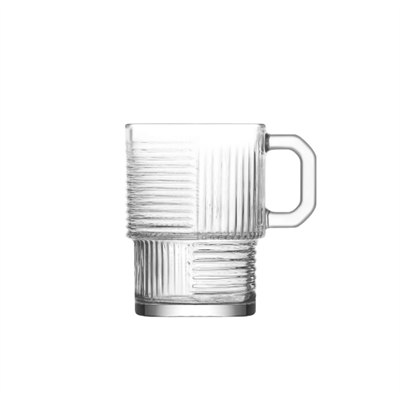 HELEN 6Lı Kulplu Meşrubat Bardağı - Kulplu Çay Bardağı( 270cc)