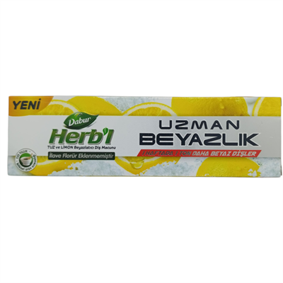 HERBL Uzman Beyazlık Tuz ve Limon Beyazlatıcı Diş Macunu 100gr