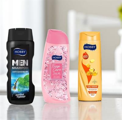 HOBBY 3Lü Set: Men Şampuan Kepeğe Karşı Etkili Şampuan +  Fresh Care Kiraz Çiçeği Duş Jeli +  Klasik Saç Kremi