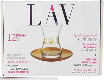 İkram 12 Parça Çay Seti