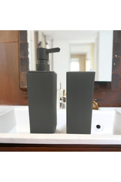 INDECOR LİZA MAT İKİLİ KARE BANYO SETİ