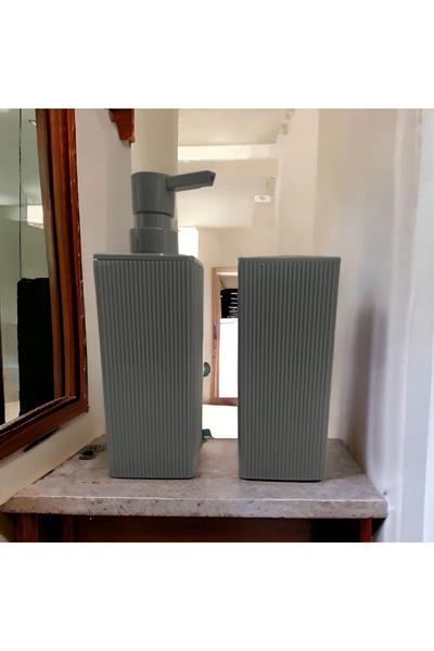 INDECOR LİZA MAT İKİLİ KARE BANYO SETİ