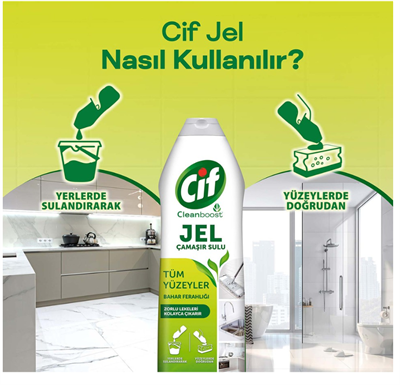 Jel Yüzey Temizleyici Cleanboost Bahar Ferahlığı 750 ML