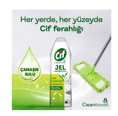 Jel Yüzey Temizleyici Cleanboost Bahar Ferahlığı 750 ML