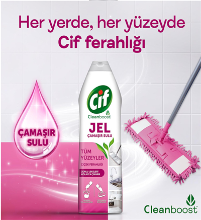 Jel Yüzey Temizleyici Cleanbost Çiçek Ferahlığı 750 ML