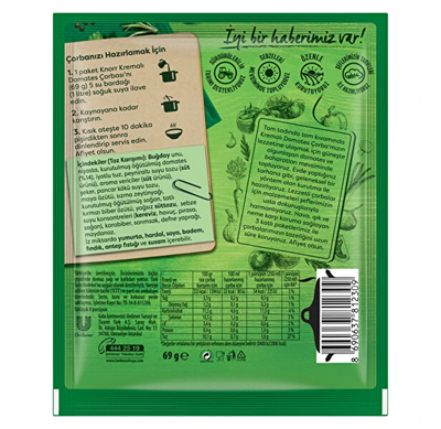 Kremalı Domates Çorbası (4 Kişilik - 69g)