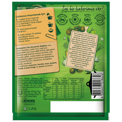 Kremalı Tavuk Çorbası (4 Kişilik - 65g)