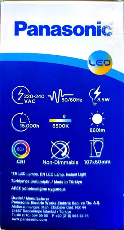 Led Ampul 8,5w