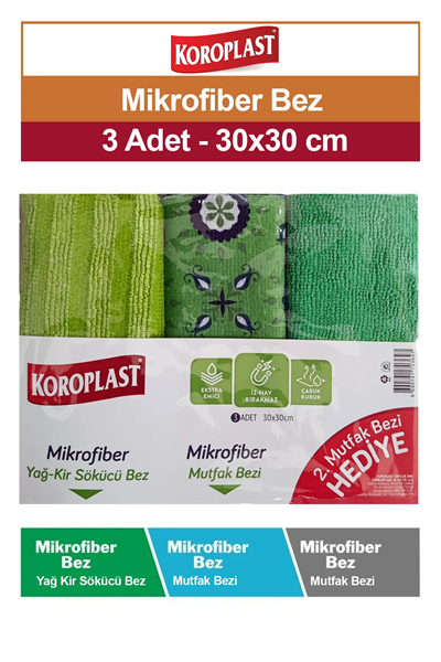 Mikrofiber Yağ Kir Sökücü ve Mutfak Bezi