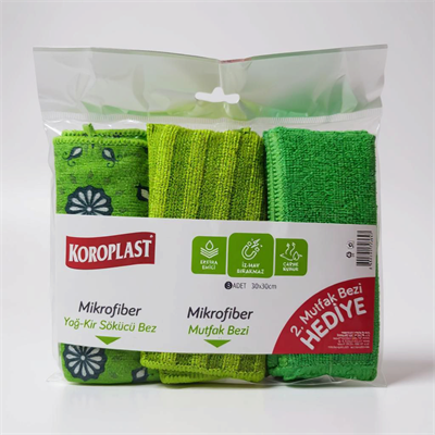 Mikrofiber Yağ Kir Sökücü ve Mutfak Bezi