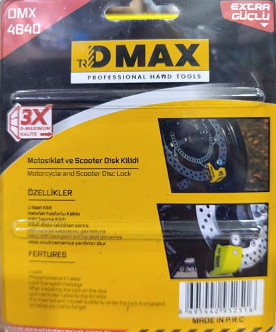 Motosiklet ve Scooter Disk Kilidi