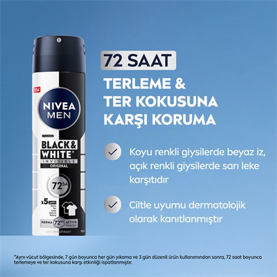 NIVEA MEN Black & White Invisible Original 200ML