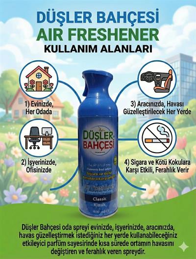 Oda ve Araç Kokusu 400Ml (Klasik)