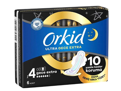 ORKİD Ultra Gece Extra Ped 6 Adet