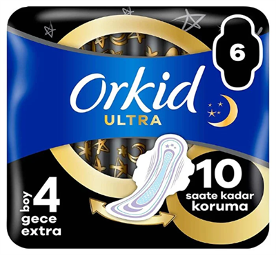 ORKİD Ultra Gece Extra Ped 6 Adet