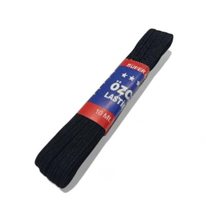 ÖZCAN Siyah Yassı Don Lastiği 10mt