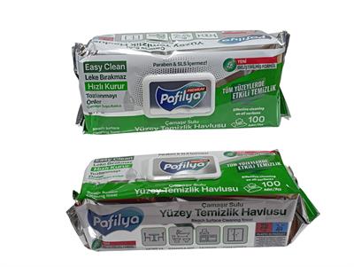 PREMIUM Yüzey Islak Havlu 2Li Set (100 Yaprak + 100 Yaprak)