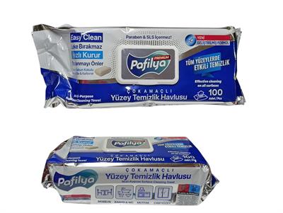 PREMIUM Yüzey Islak Havlu 2Li Set (100 Yaprak + 100 Yaprak)