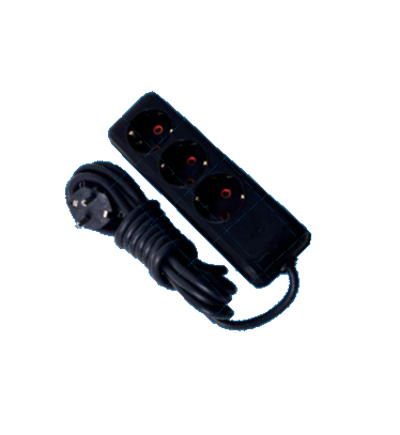 Renkli 3 Lü Topraklı Grup Priz 3 mt