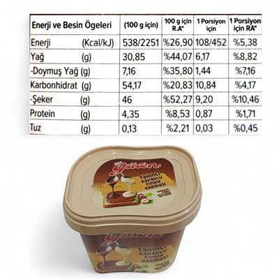 Tahinli Kakaolu Fındık Kreması 500GR