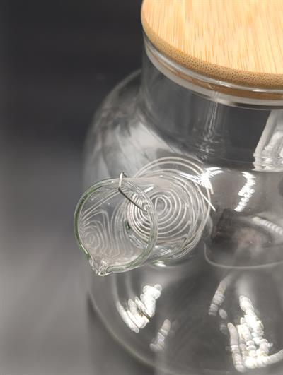 Bambu Kapaklı Cam Demlik 1500ml