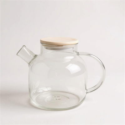 Bambu Kapaklı Cam Demlik 1500ml