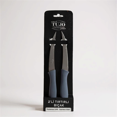 TUJO 2Li Tırtırlı Bıçak