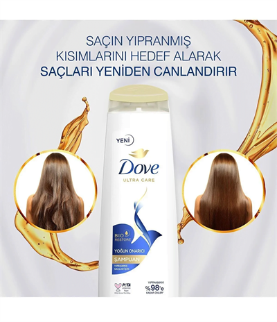 Ultra Care Yoğun Onarıcı Saç Bakım Şampuanı 350ml x 6 Adet